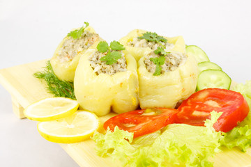 Stuffed pepper with meat