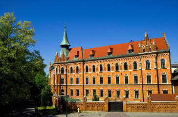 Fototapeta na wymiar Biblioteka - Uniwersytet Papieski Jana Pawła II - Kraków