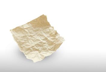 Fototapeta na wymiar recycled paper isolated on white