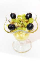 ice cream with fruits