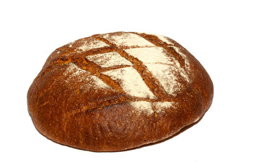 isolated bread on white background