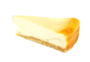 Cheesecake isolated on white
