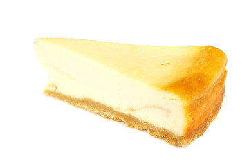 Cheesecake isolated on white