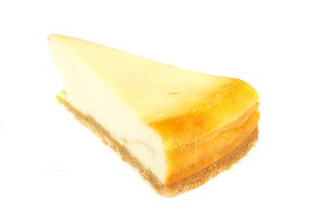 Cheesecake isolated on white
