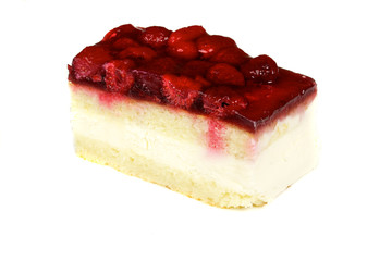 Cheesecake with raspberry