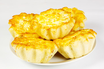 ndividual meat pie with potato topping.