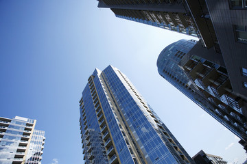 Fototapeta na wymiar Modern apartment buildings in the city.