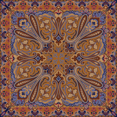 Traditional Style Colorful Paisley Bandana