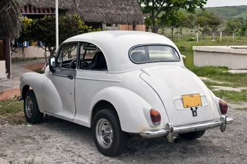 Abwaschbare Fototapete Kubanische Oldtimer Altes kubanisches Auto.