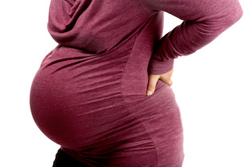 Bauch einer schwangeren Frau