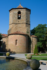 Fototapeta na wymiar Church romanesque of Sant Pol(Sant Joan de les Abadesses)