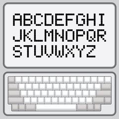 alphabet and keyboard