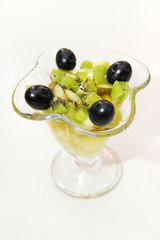 ice cream with fruits