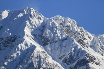 Berge in der Schweiz, Frühling.(Panorama, Teil  2)