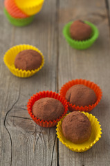 Homemade truffles
