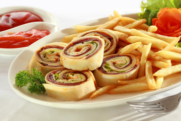 Spiral Sandwich Appetizer