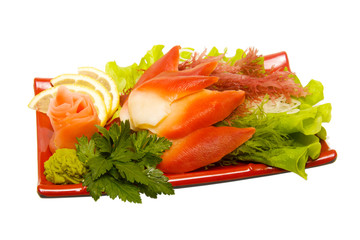 delicious japanese sashimi