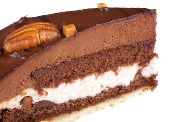 cake truffle with black chocolate