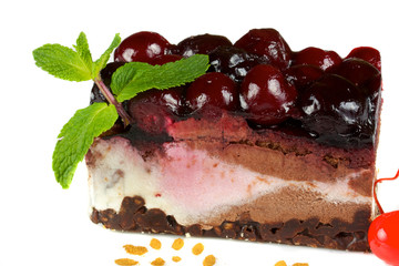 Chocolate Cake with cherry