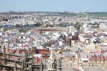 Fototapeta premium Sevilla, Spain. Aerial view .