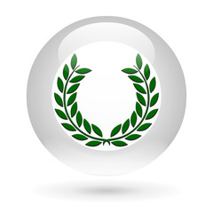 Icône lauriers verts