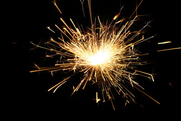 Fototapeta premium yellow sparkler
