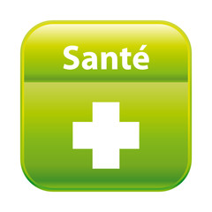 Bouton vert santé