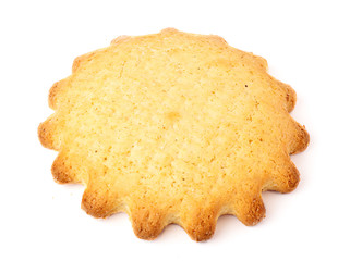baked cake on white background