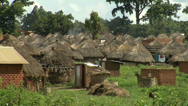 rural village in uganda, africa