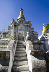 White pagoda, Amarapura, Burma