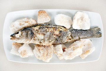 fish in the salt