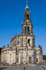 Fototapeta na wymiar Barokowy Hofkirche w Dre¼nie