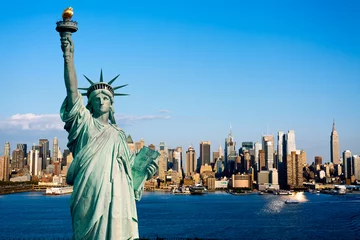 Deurstickers Vrijheidsbeeld Vrijheidsbeeld van New York