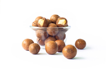 macadamia in small glass cup