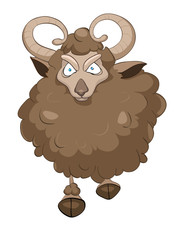 Fototapeta premium Cartoon Character Goat