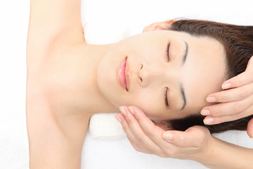 Obraz na płótnie Canvas エステ　Face massage