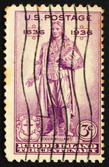 Postage stamp USA 1936 Statue of Roger Williams