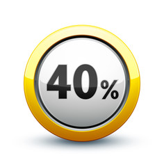 icône 40%