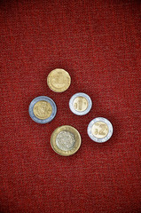 Mexican peso coins