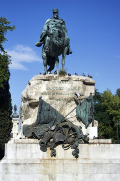 statue of general martinez campos.madrid
