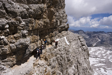 dolomiti del brenta via ferrata sentiero benin