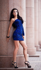 Naklejka premium brunete woman