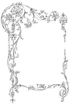 Classic Floral Frame