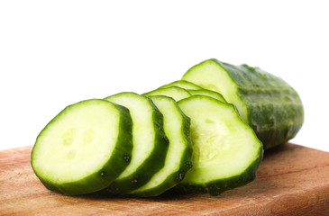 Sliced cucumber