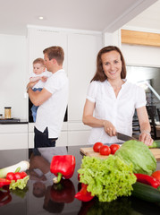 Family in Kitchen