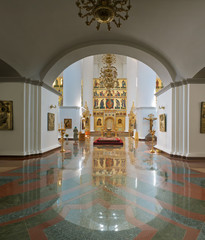 Inside Assumption Cathedral Yaroslavl