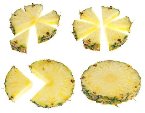 Vier Ananassscheiben