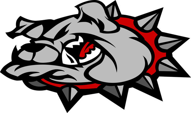 Bulldog Mascot Head Illustration