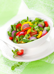 fresh salad with vegetables