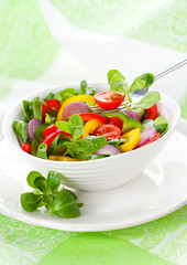 fresh salad with vegetables